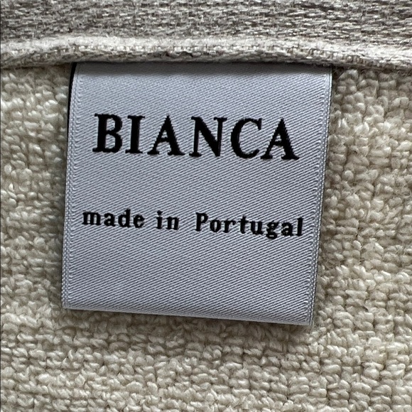 Bianca Portugal Bath Towel Set Tan Textured Soft 100% Cotton 2 Pc Set New - Picture 5 of 6
